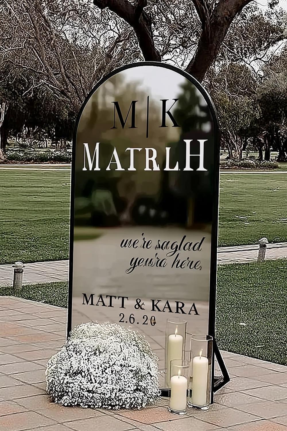 Personalized Mirror Sign