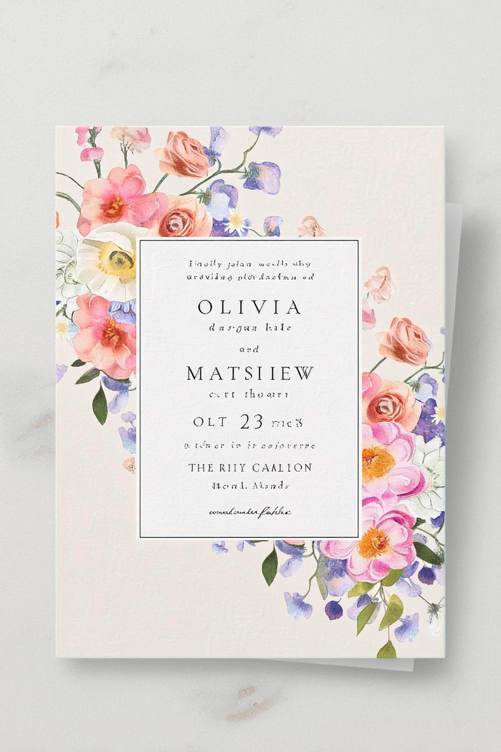 caricature wedding invitations 1