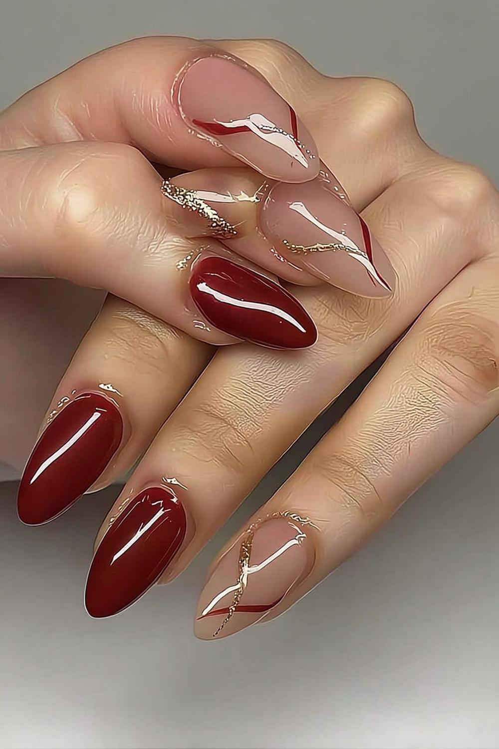 Burgundy Marble Luxury