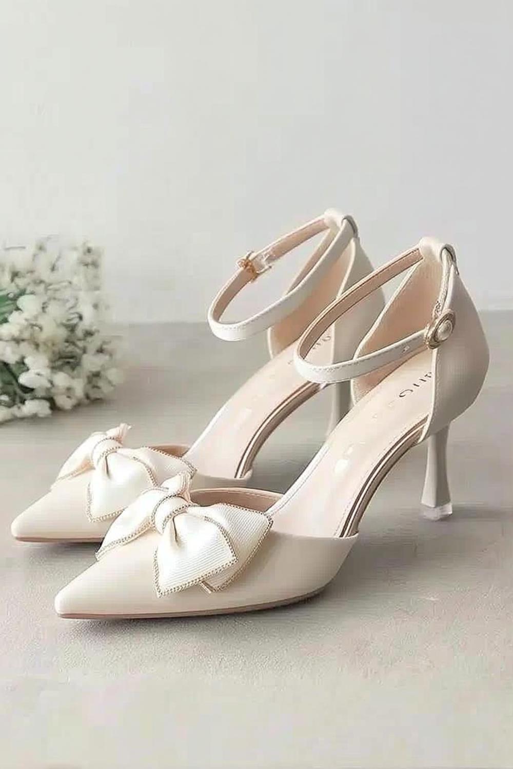 Bow Accent Ankle Strap